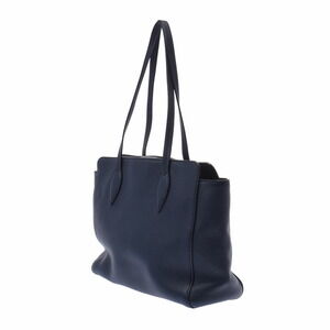 Prada Crocodile Tote Leather Bag Blue Handbag Navy